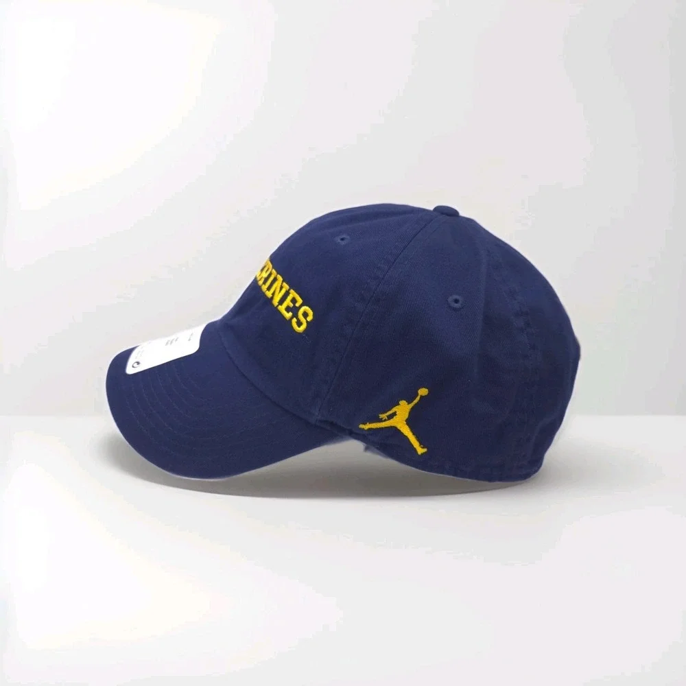 Jordan‎ Brand Michigan Wolverines Club Adjustable Strapback Hat Blue Size M/L
